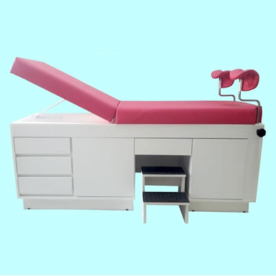 Mesa ginecológica em MDF escada embutida
